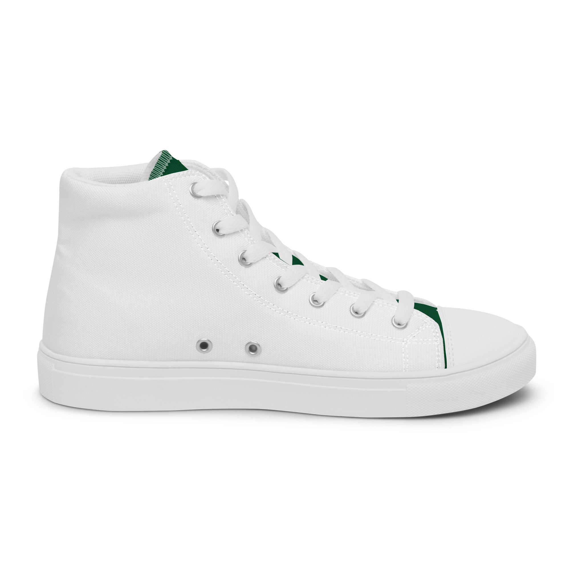 Mens white sale canvas high tops